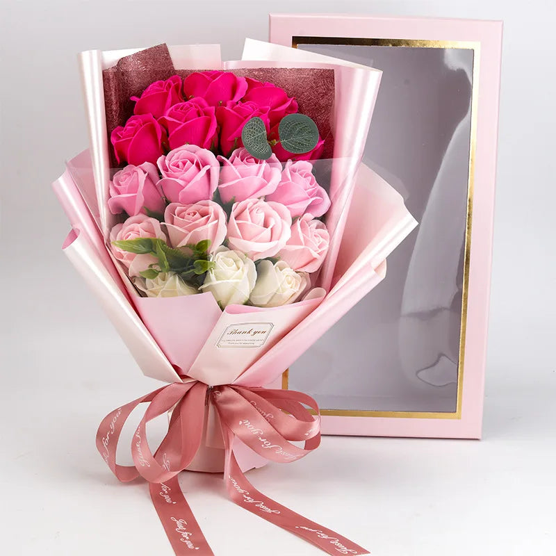 EverBloom – Elegant bloemenboeket met levensechte bloemblaadjes en tijdloze romantische charme