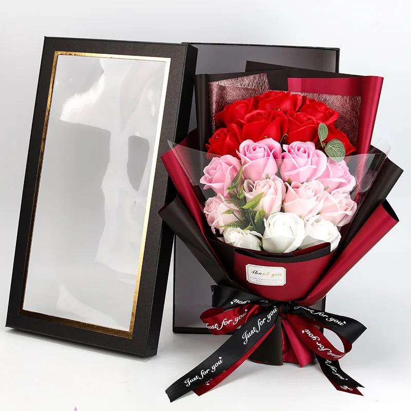 EverBloom – Elegant bloemenboeket met levensechte bloemblaadjes en tijdloze romantische charme