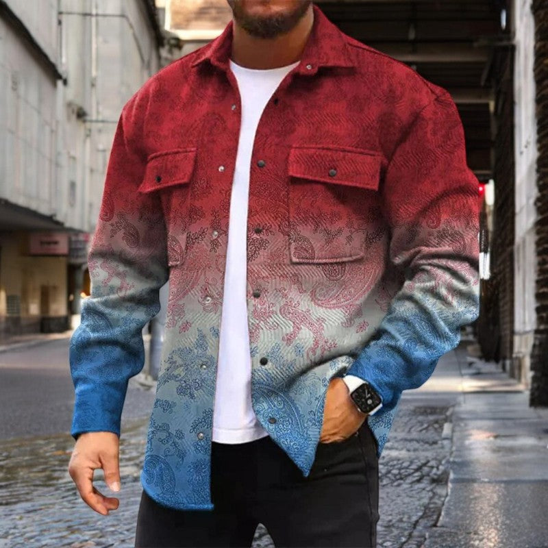 Alexander – Lange Mouw Jas met Knoopsluiting en Borstzakken