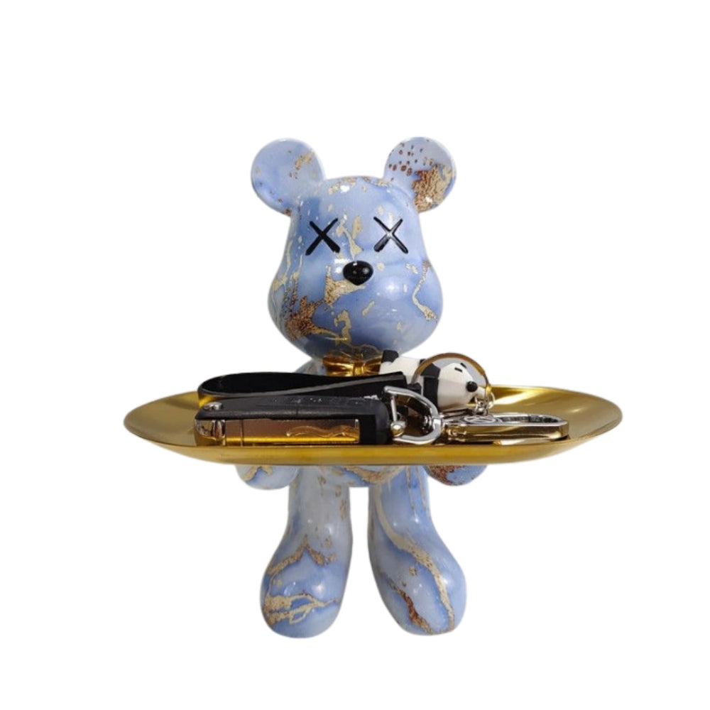 MuseBears - Handgemaakt decoratief dienbladsculptuur voor het opbergen van kleine voorwerpen