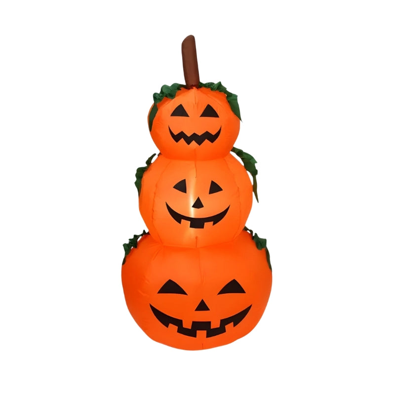 HauntGlow - Opblaasbare Pompoen Decoratie met LED Verlichting voor Halloween