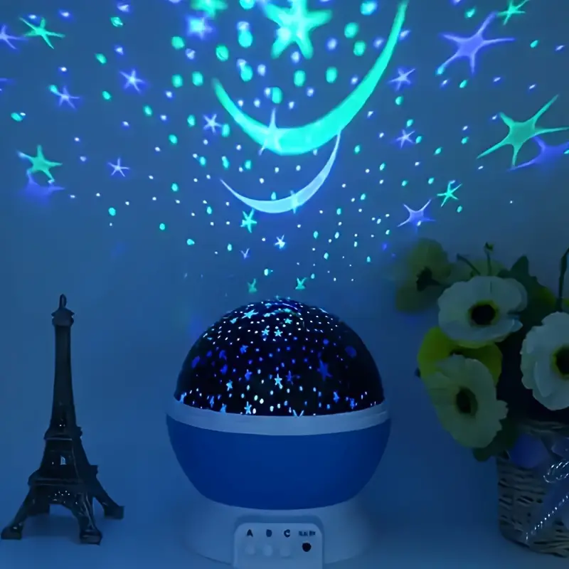StellaGlow – Sterrenprojector Nachtlamp met Maan en Kleuren Veranderend Licht