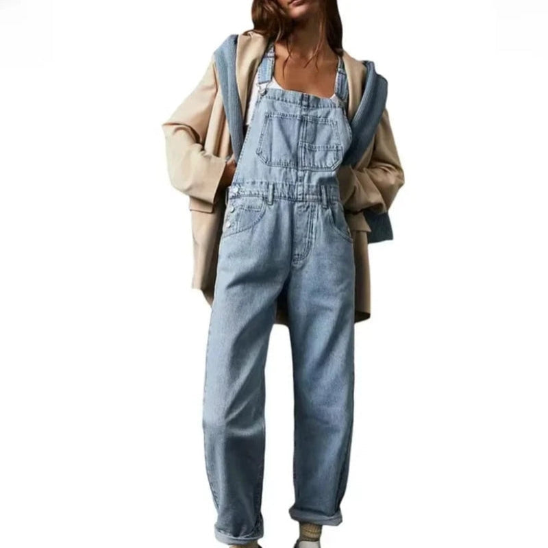 Diana - Classic Jumpsuit met Veilige Zakken en Verstelbare Bandjes