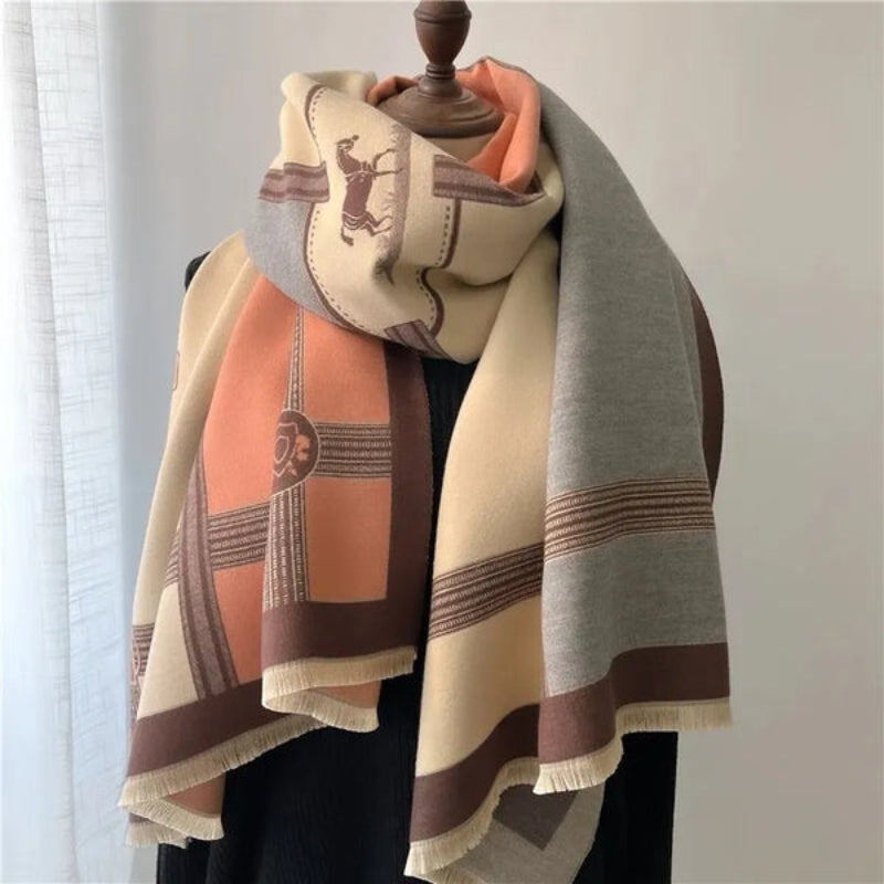 Tracy – Sjaal met Kleine Decoratieve Kwastjes