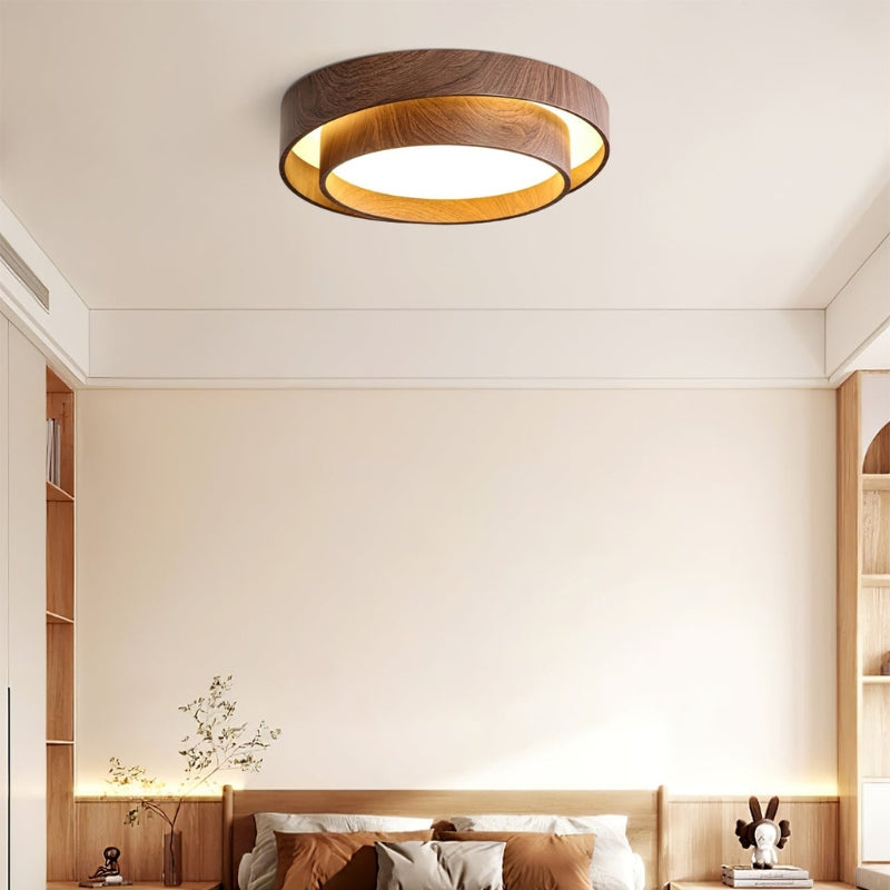 LumiSphere – LED Plafondlamp met Afgerond Dubbel Laag Ontwerp