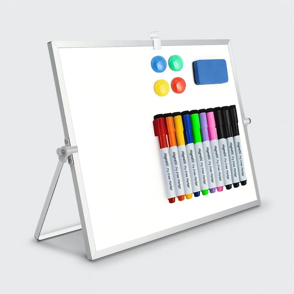 MagniBoard – Draagbaar Magnetisch Whiteboard met Complete Schrijfset