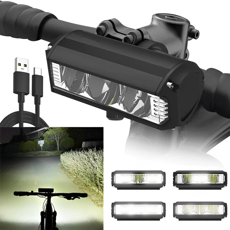 BrightRide – Krachtige LED-voorlamp voor de fiets met waterdichte constructie en snelkoppeling