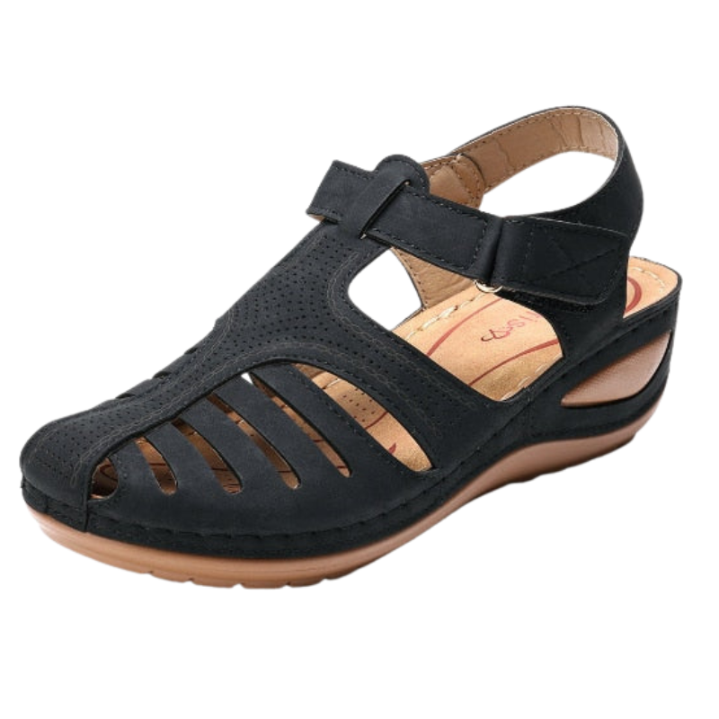 Liora - Ademend Sandalen met Verstelbare Klittenbandsluiting