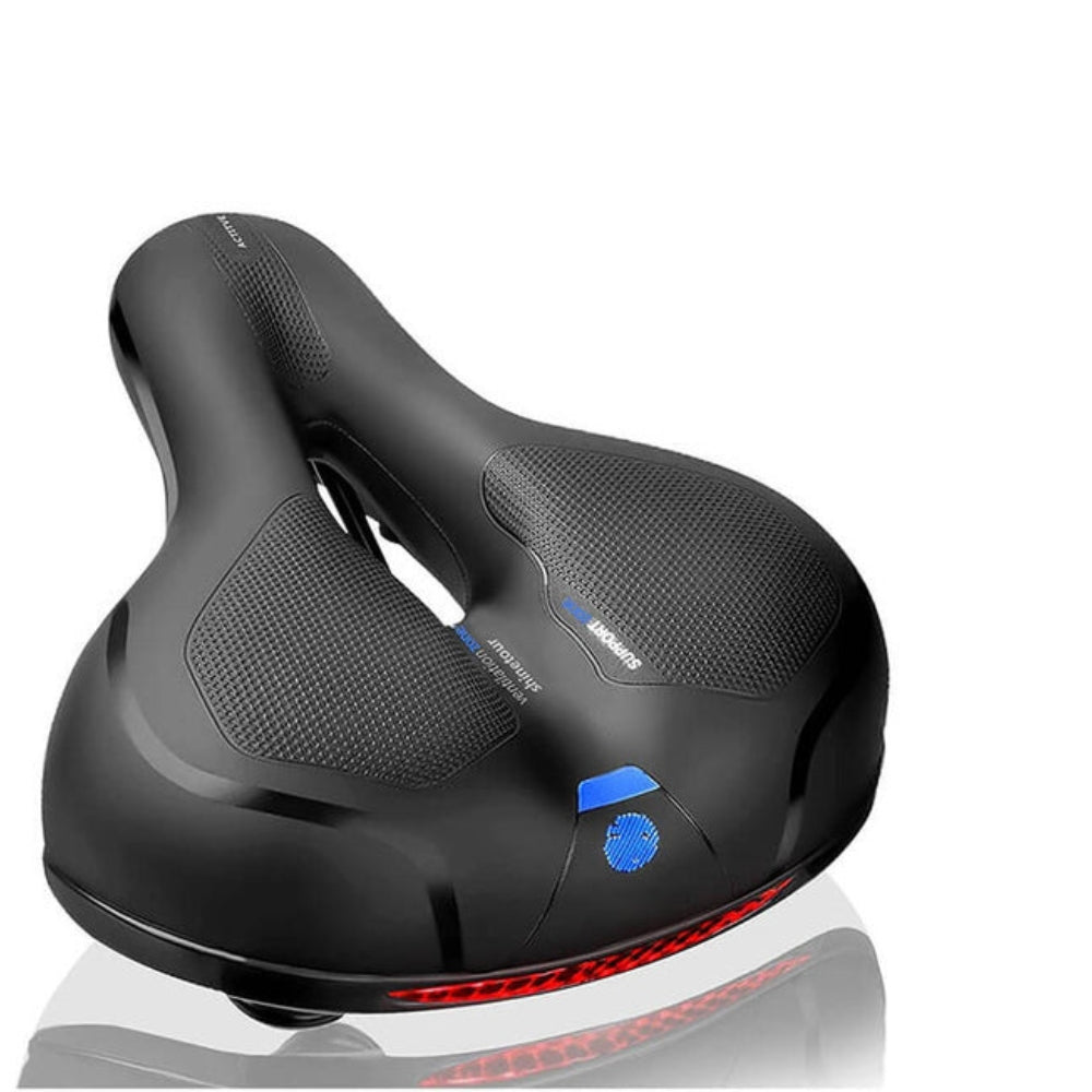 RideWell - Ergonomisch fietszadel met schokabsorberend ontwerp en nachtveiligheidsdetail