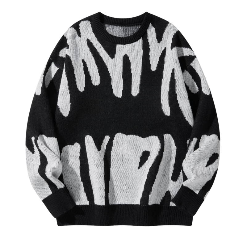 Edward – Trui met lange mouwen en moderne print