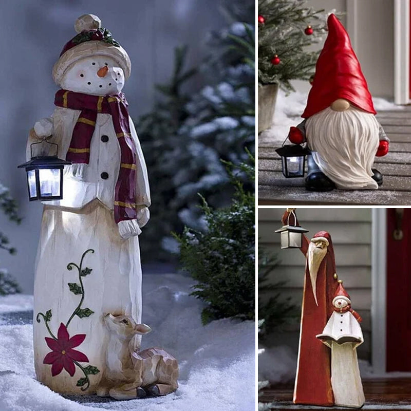 SnowGlow - Milieuvriendelijke kerstlantaarn met automatisch LED-licht