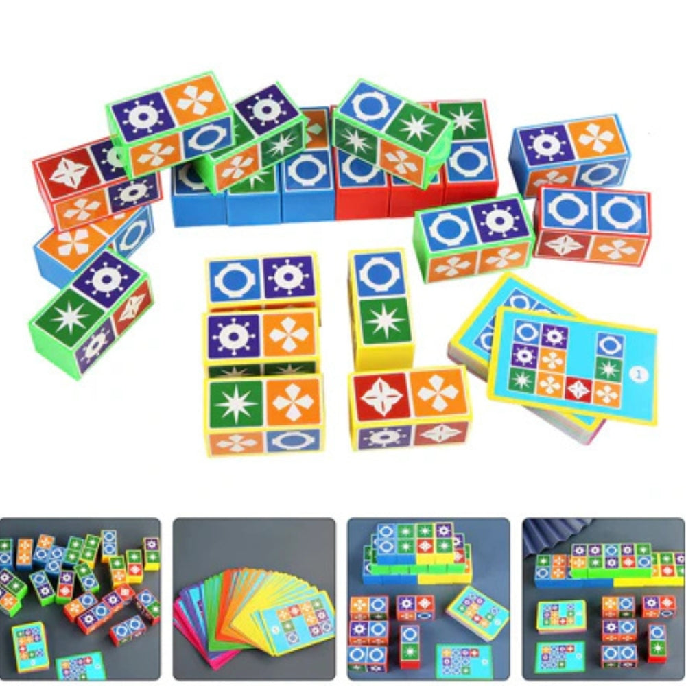 StackLogic – Leuk patroonpuzzelspel met stapelbare kubussen voor alle leeftijden
