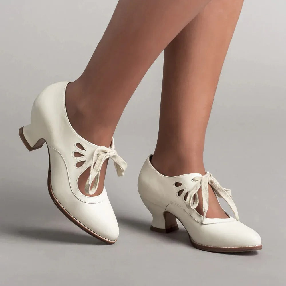 Alsia - Elegante Schoenen met Hak en Verstelbare Veters
