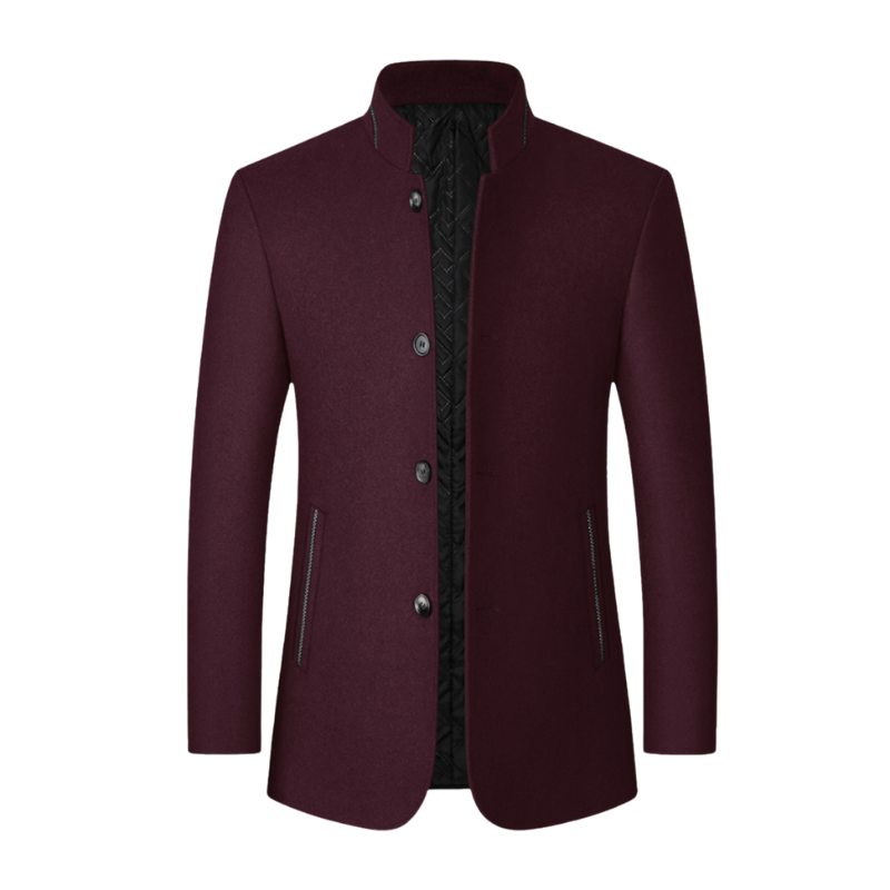 Edward – Blazer met lange mouwen knoopsluiting en voorzakken