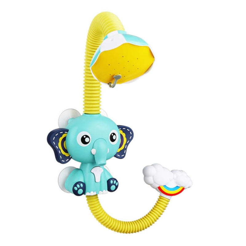 AquaEllo – Olifant babyshowersproeier met zachte waterstraal en zuigvoet