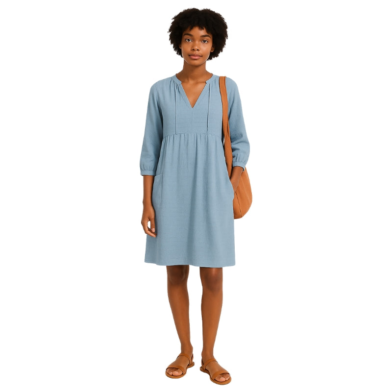 Harper – Oversized Hemdjurk met V hals en Zijzakken