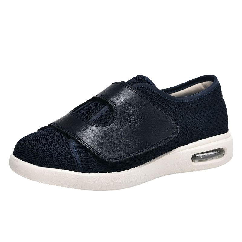 StrideFlex – Ronde Neus Schoenen met Brede Verstelbare Bandjes