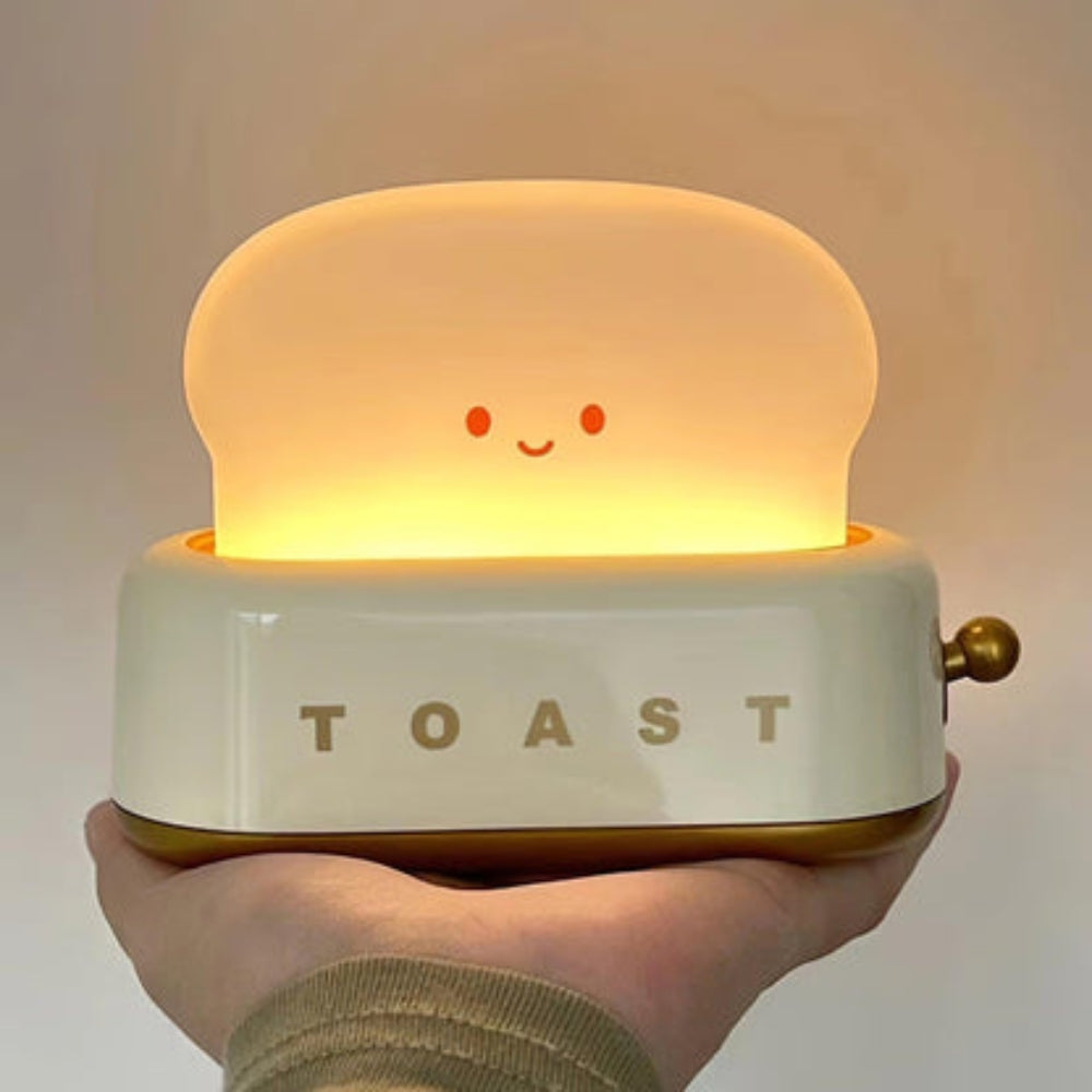 ToastyLite – Dimbaar nachtlampje met mini-broodroosterontwerp en zachte gloed voor gezellige ruimtes