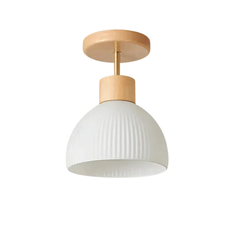 BrightRidge – Cirkelvormige ribbel LED-opbouwplafondlamp met klassiek ontwerp