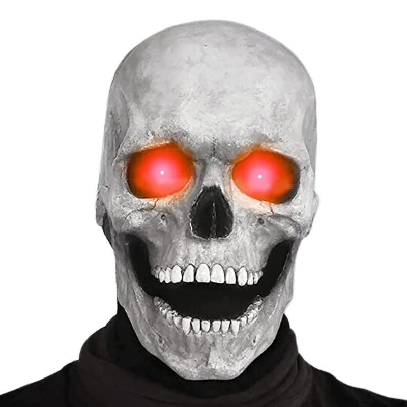 SkullMask - Integraal latex kostuummasker met heldere ogen voor seizoensgebonden gebruik