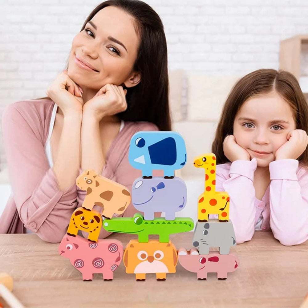 TotemPets - Dierenstapelspel met uitdagingskaarten en leuk balansspel
