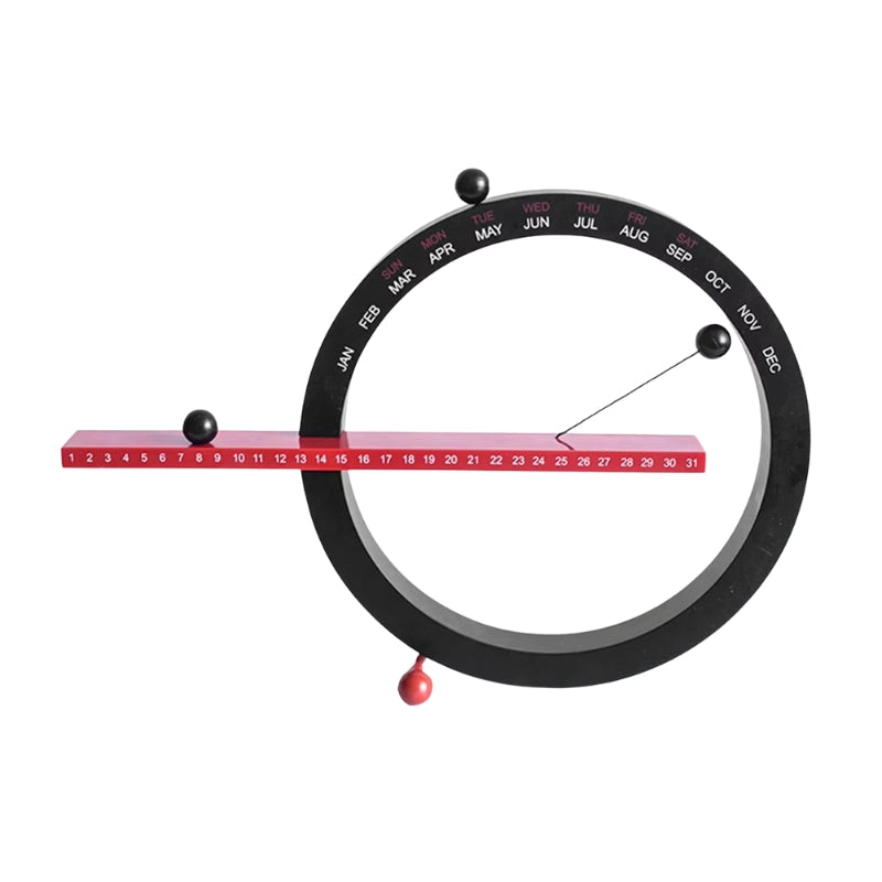 SilentTime – Magnetische Perpetuele Kalender met Stille Quartz Beweging voor Woondecoratie