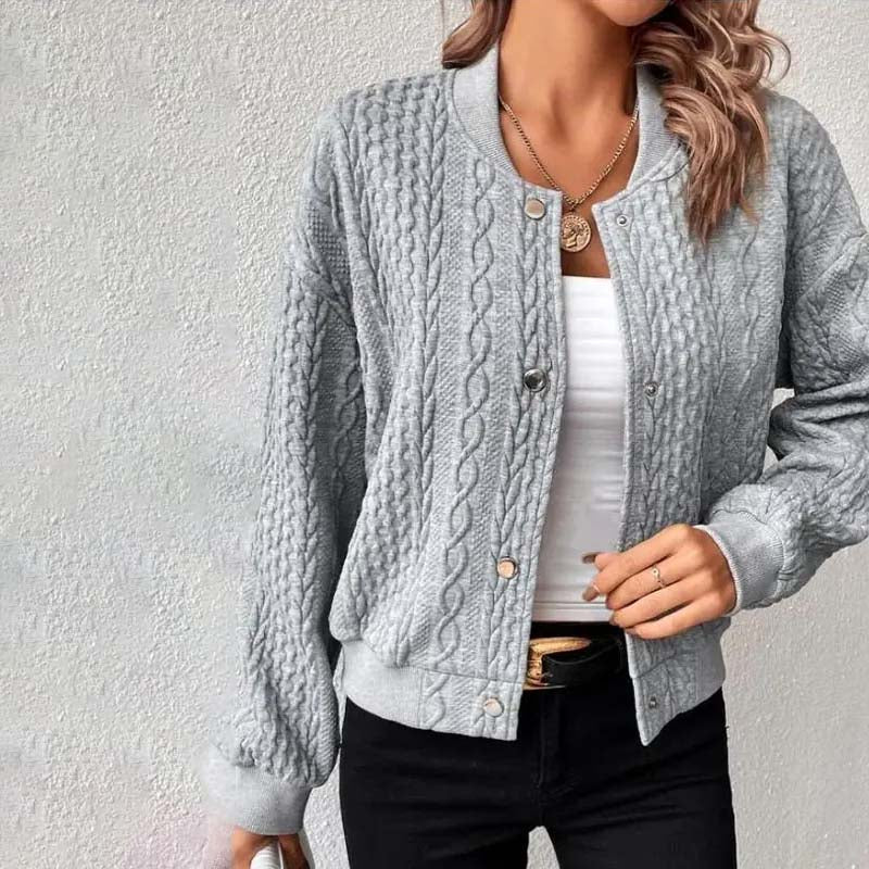 Miranda - Vest met lange mouwen en knoopsluiting voor
