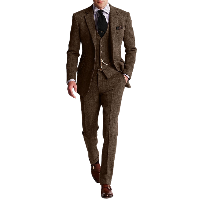 James – 3 delig Slim Fit Pak met Lange Mouw en Wijde Pijp