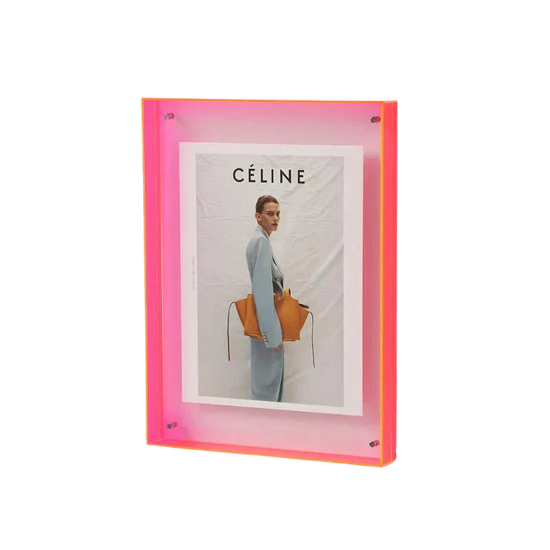 ClearVue – Transparant Zwevend Fotoframe met Modern Randloos Design