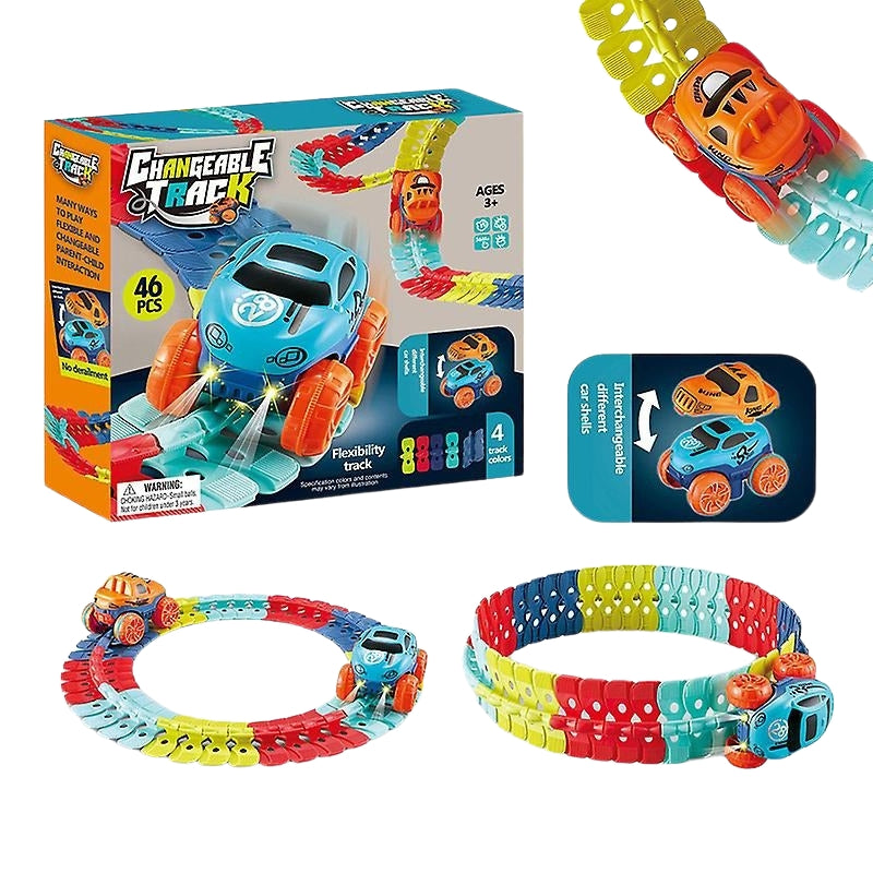 TrackWhiz – Flexibele racebaanset met 360°-autobeweging en aangepaste lay-outopties