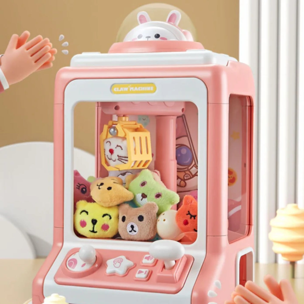 ClawJoy - Mini klauwmachine met afstandsbediening en oplichtende spelkast
