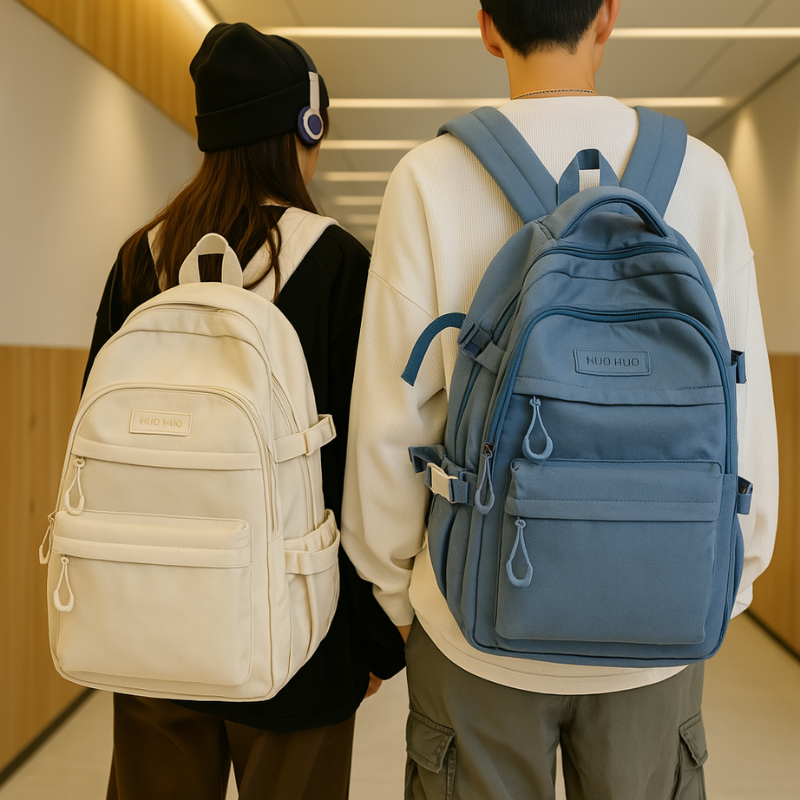 PackLayer – Gelaagde Rugzak met Rits en Verstelbare Bandjes