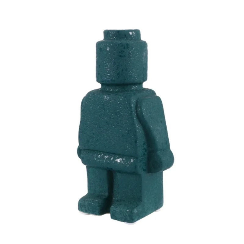 FormaBloom – Moderne decoratieve vaas met minimalistische Lego-stijl vorm voor droogboeketten
