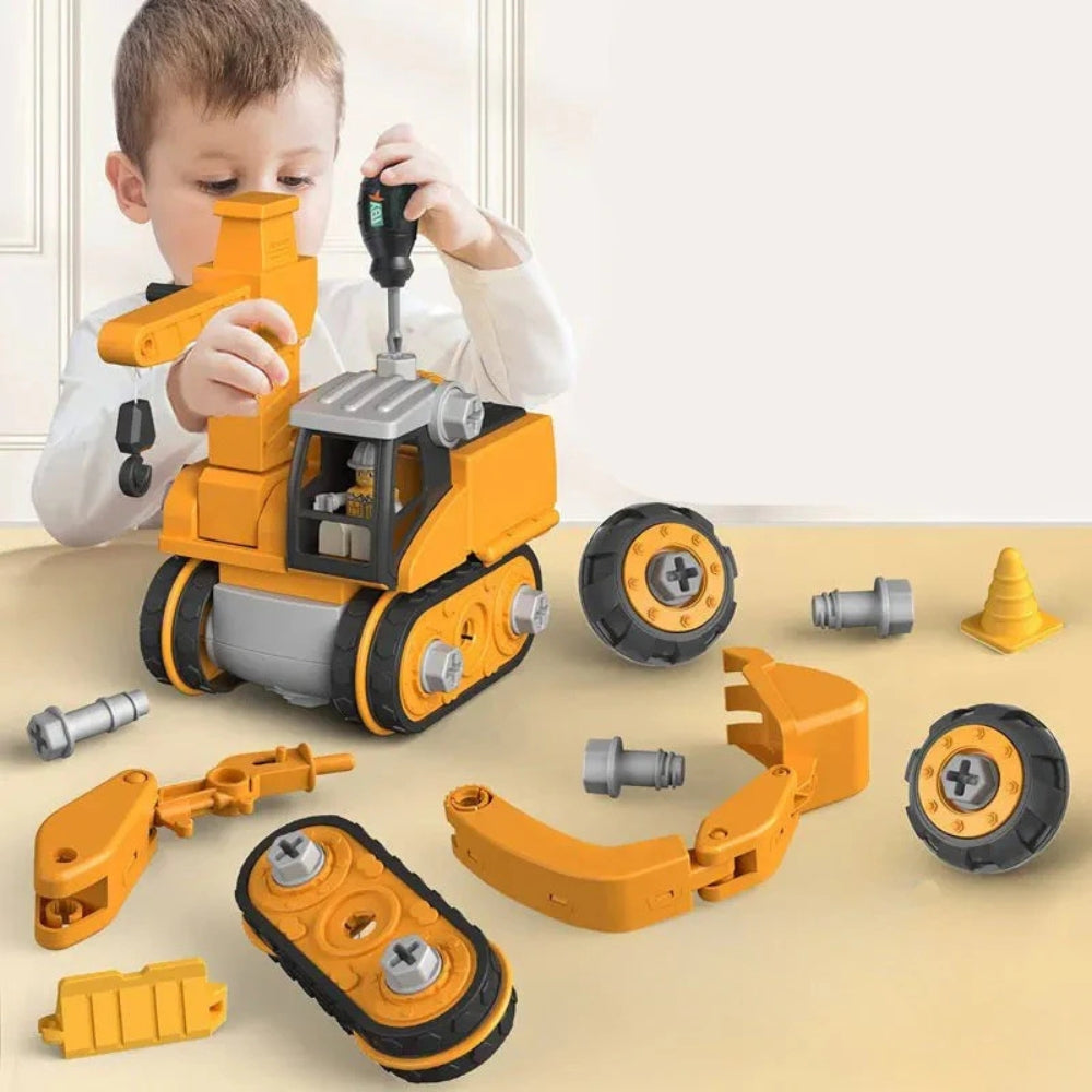 GearWise – Bouwbare voertuigset met gereedschap en onderdelen voor interactief technisch spel