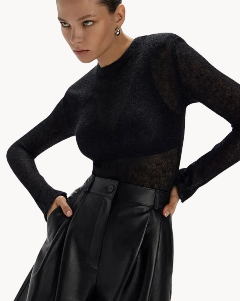 Sophia - Elegante V-hals trui met lange mouwen