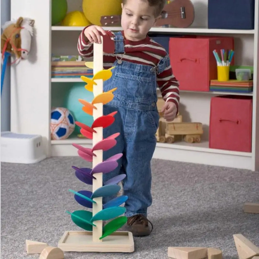 PlayBloom - Regenboogknikkerboom met rustgevend geluid en interactief druppelontwerp