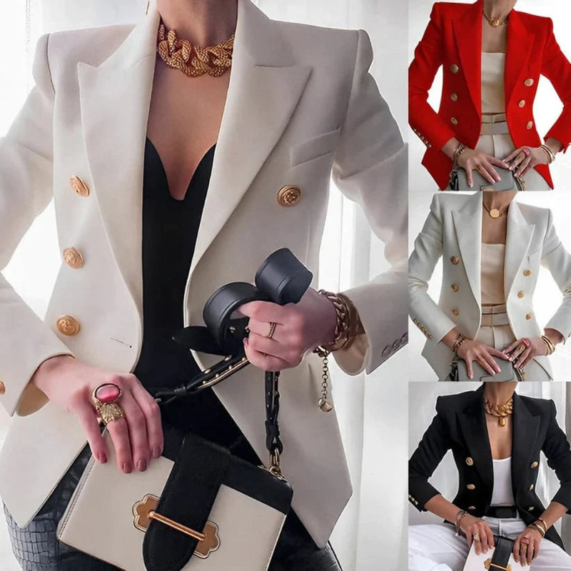 Eva - Elegante blazer met lange mouwen en knoopsluiting