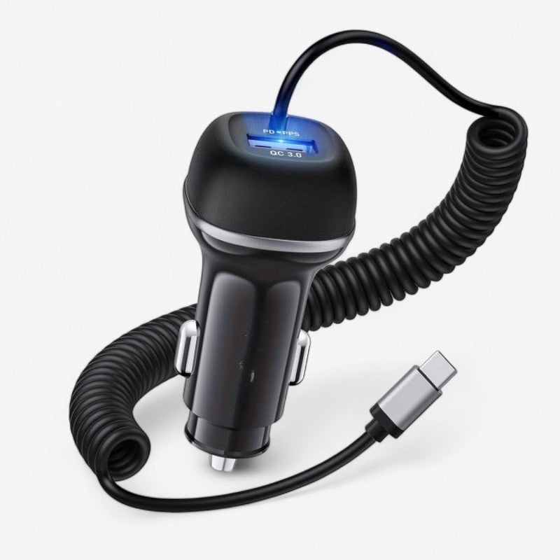 PowerDrive - Super Snelle Auto Oplader voor Meerdere Apparaten met Compact Ontwerp