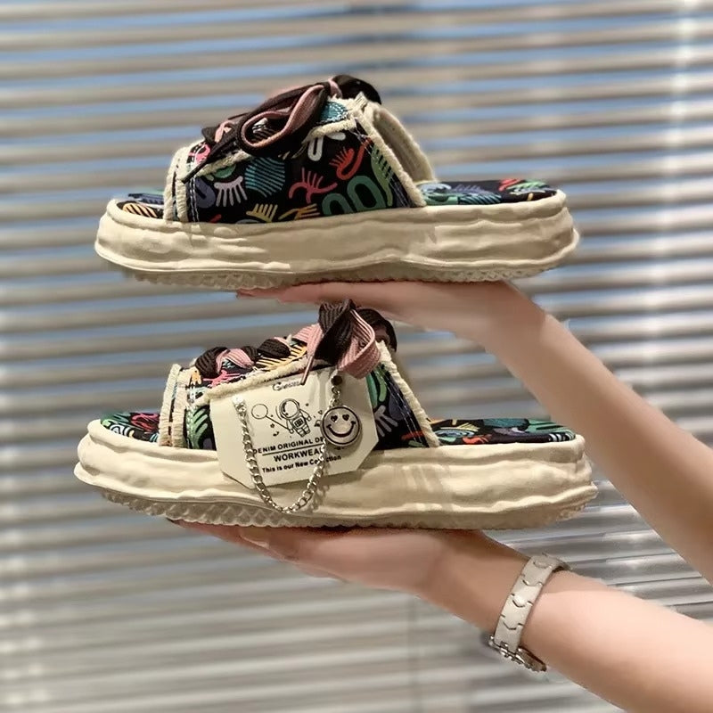 Anna – Pantoffel met ronde neus instapontwerp en kanten design