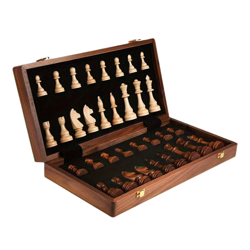GameMaster – Premium Houten Schaakset met Extra Dames