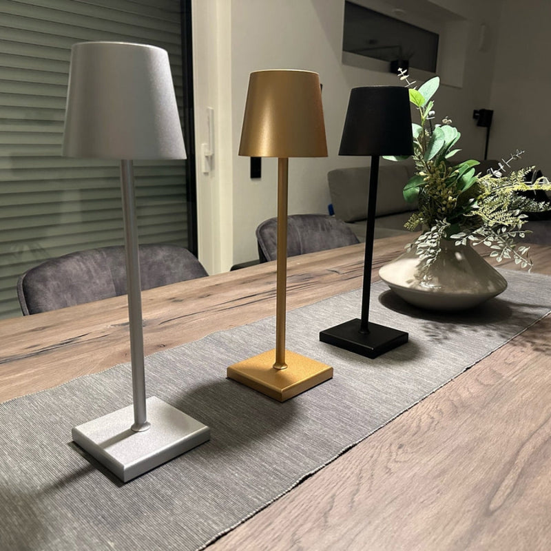 LumiGlow - Moderne draadloze tafellamp met instelbare helderheid en slank ontwerp
