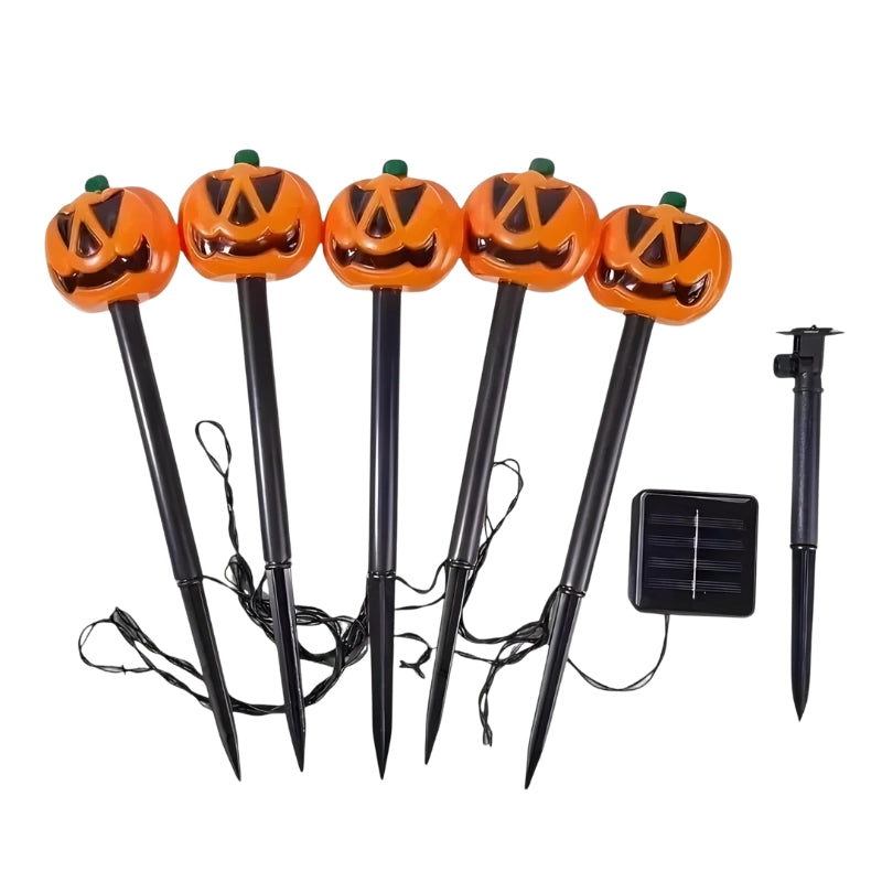 PumpkinGlow - Zonne Energie Halloween Lichten Set voor Buiten Decoratie
