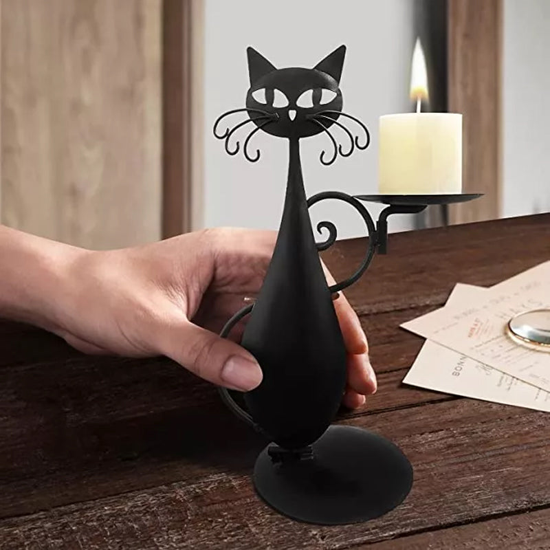 CatGlow - Charmante kaarsenhouder in de vorm van een kat voor moderne huizen