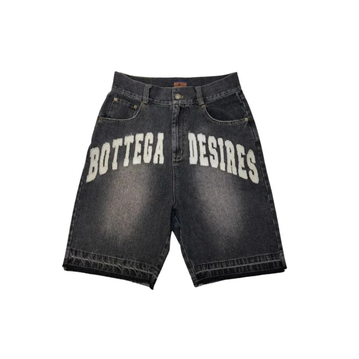 Christopher – Loszittende shorts met retroprint en zakken