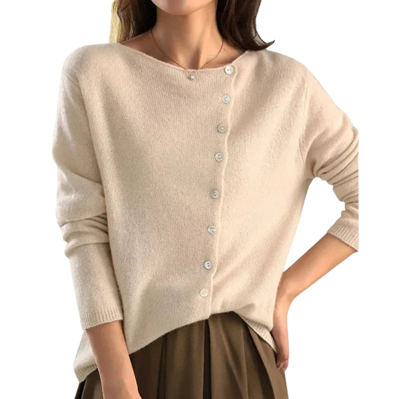 Helena – Elegante trui met knoopjes en lange mouwen