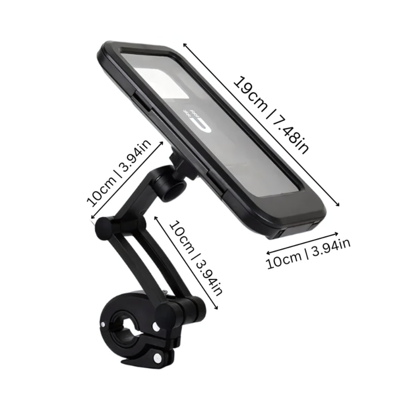 GearHold - Waterdichte GPS-telefoonhouder met 360° zicht en veilige stuurbevestiging