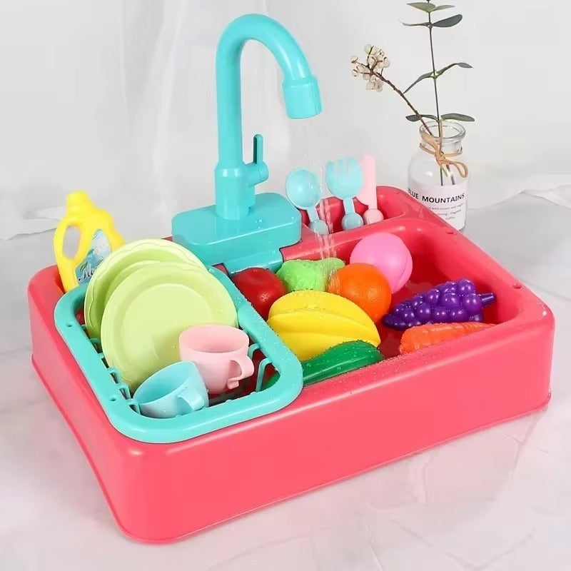 SinkSprout – Mini Gooi Speelset met Kraan en Groente Speelgoed