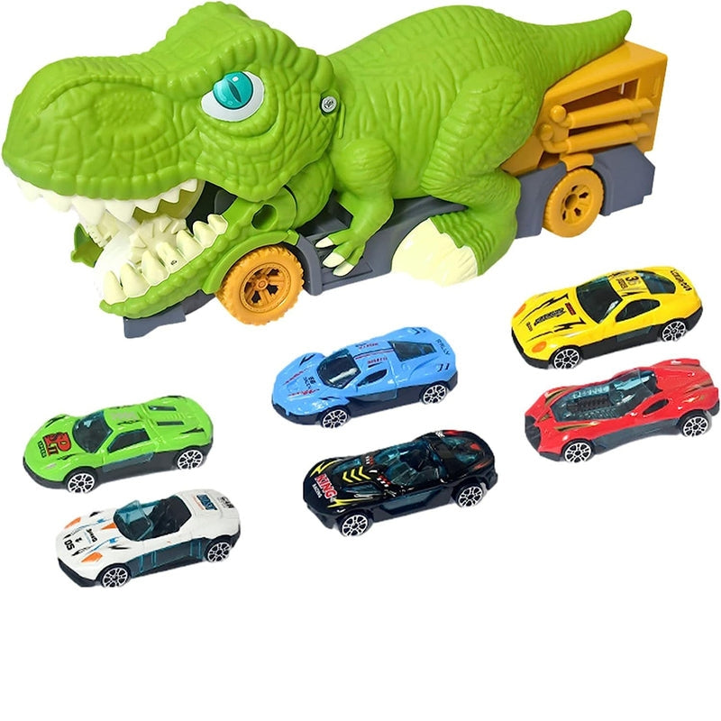 TrackRex – Dinosaurus transport vrachtwagen met auto-eetfunctie en achteruitgang