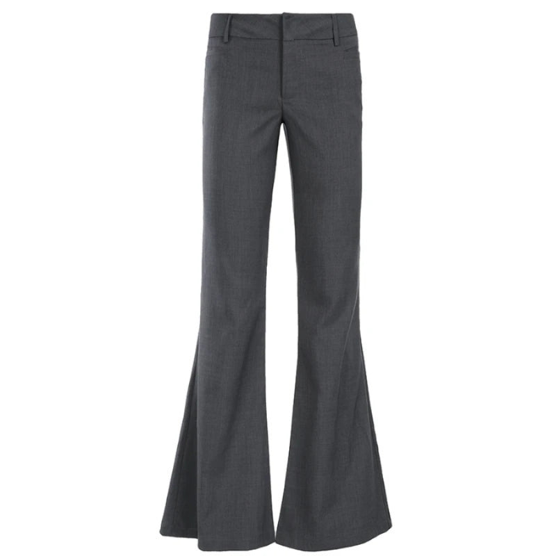 Sophie – Hoge Taille Broek met Wijde Pijpen en Uitlopende Snit