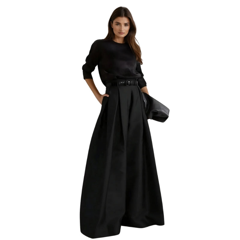 Lila – High waist maxi broekrok met A-lijn pasvorm